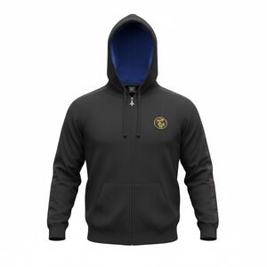 Vintage LRG Clothing Equipment Full Zip Hoodie Black Men's Size 4XL Graphic Logo